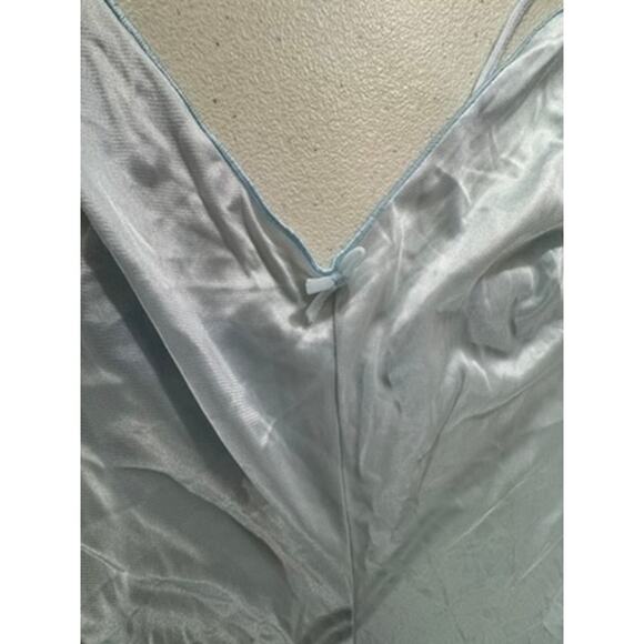 "SEARS" Vintage Blue "The Doesn't Slip" gown Dress Sexy Babydoll Fairy SZ 40 - Picture 5 of 10